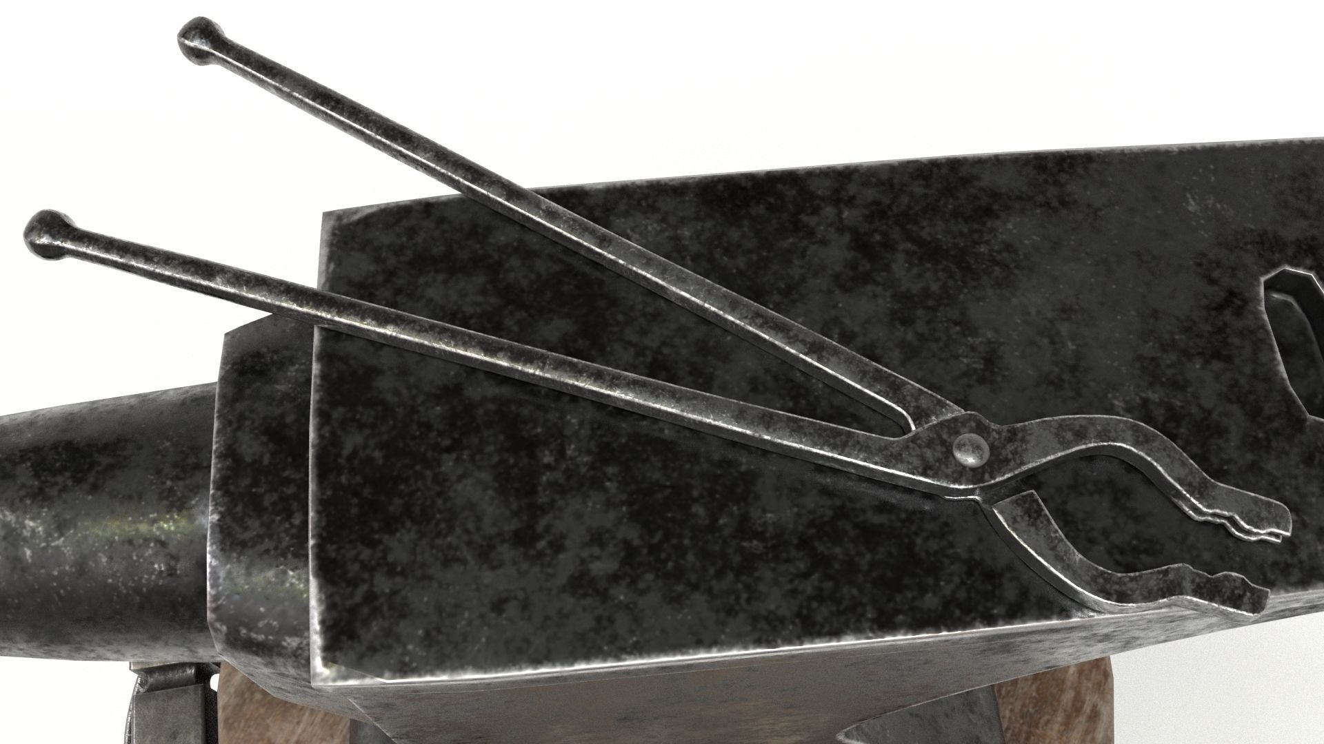 Blacksmith Set Low-poly 3D model_26