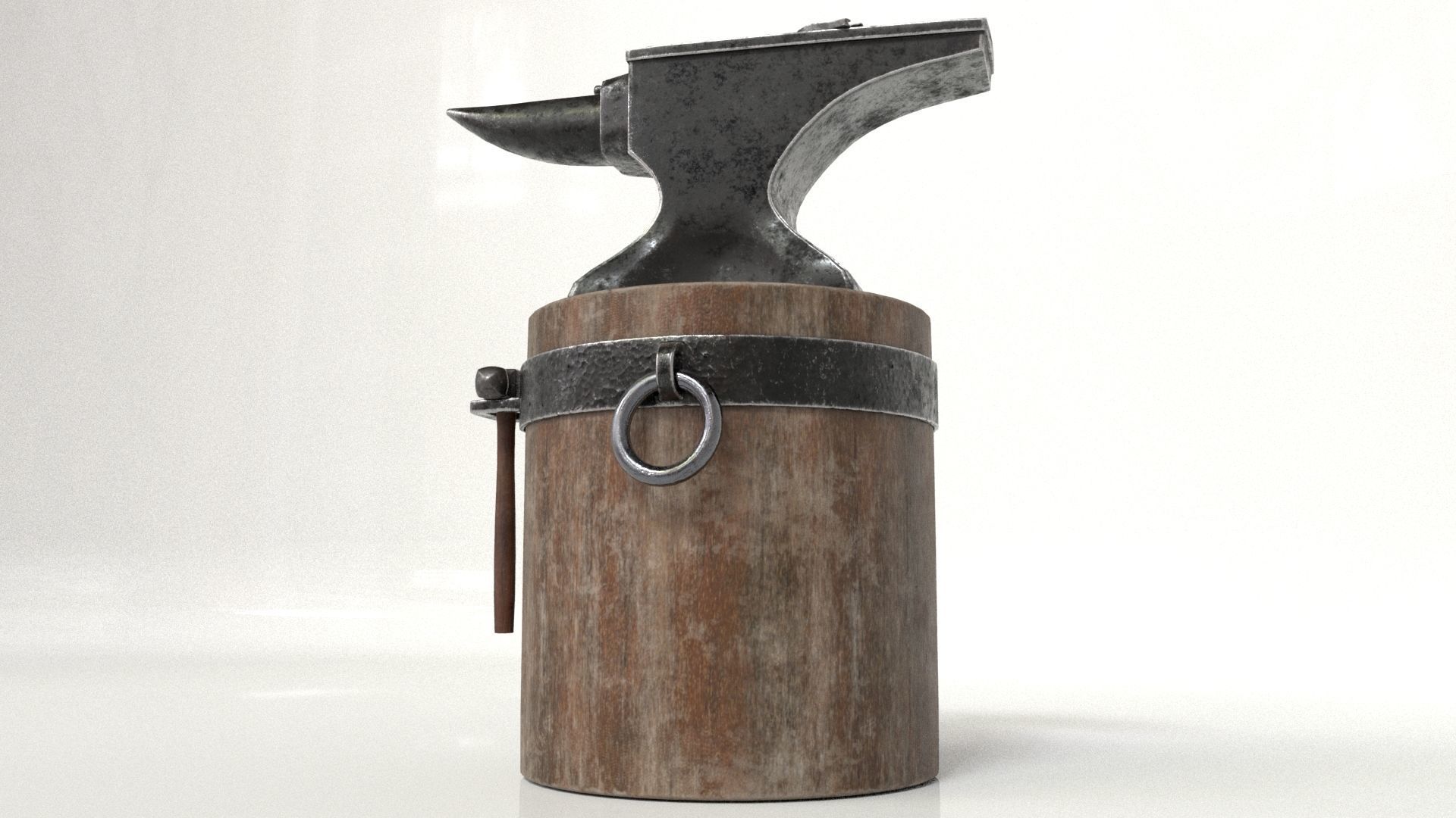 Blacksmith Set Low-poly 3D model_16