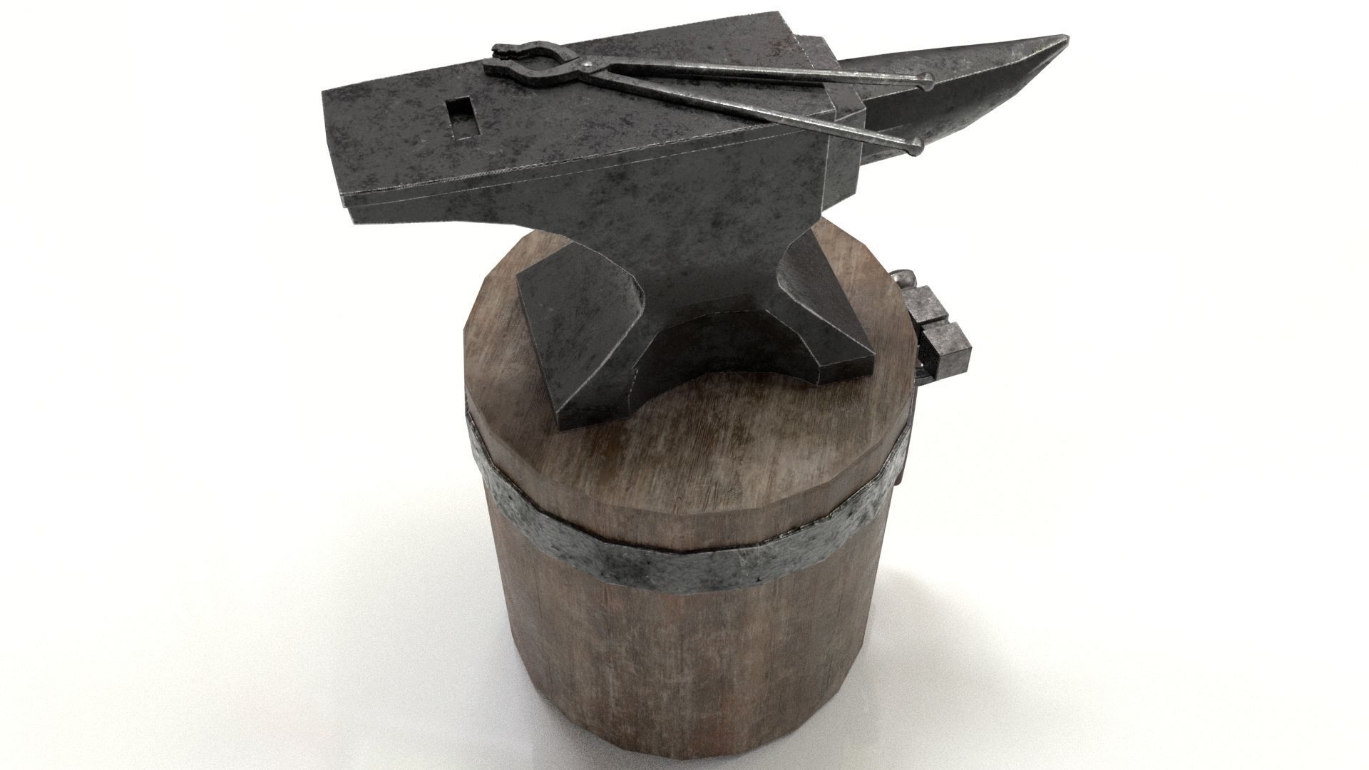 Blacksmith Set Low-poly 3D model_39