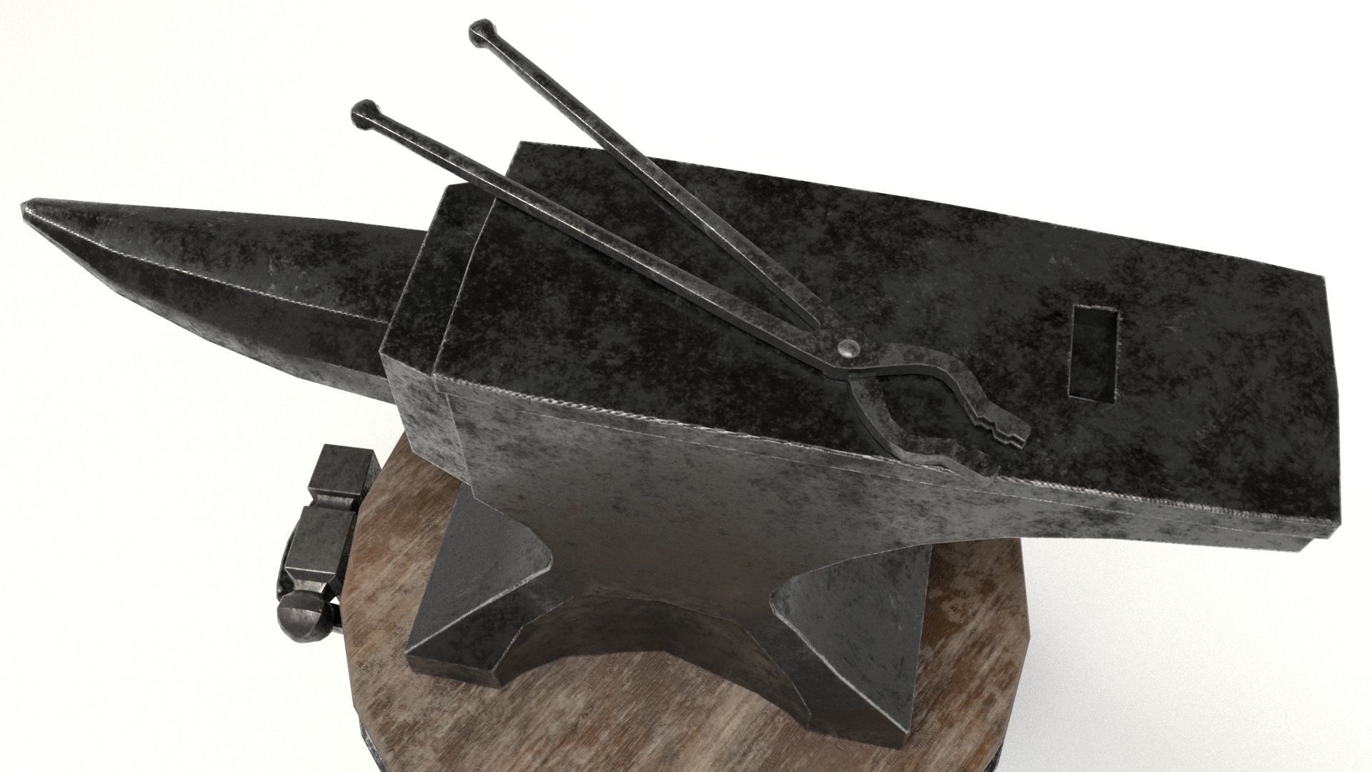 Blacksmith Set Low-poly 3D model_48