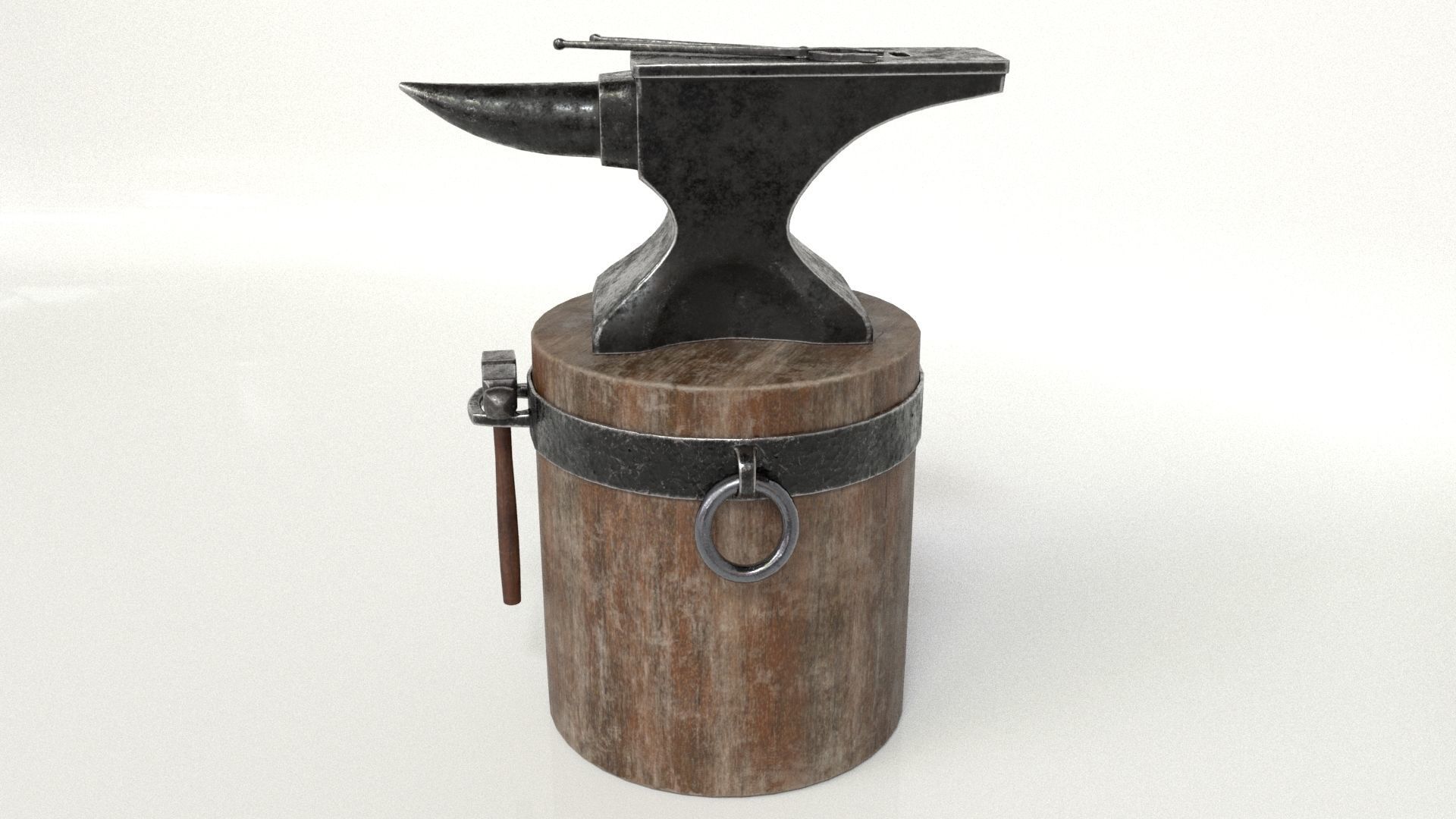 Blacksmith Set Low-poly 3D model_18