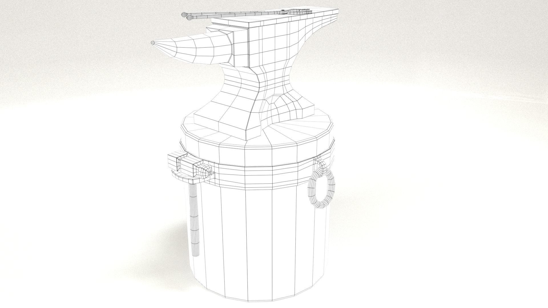 Blacksmith Set Low-poly 3D model_42