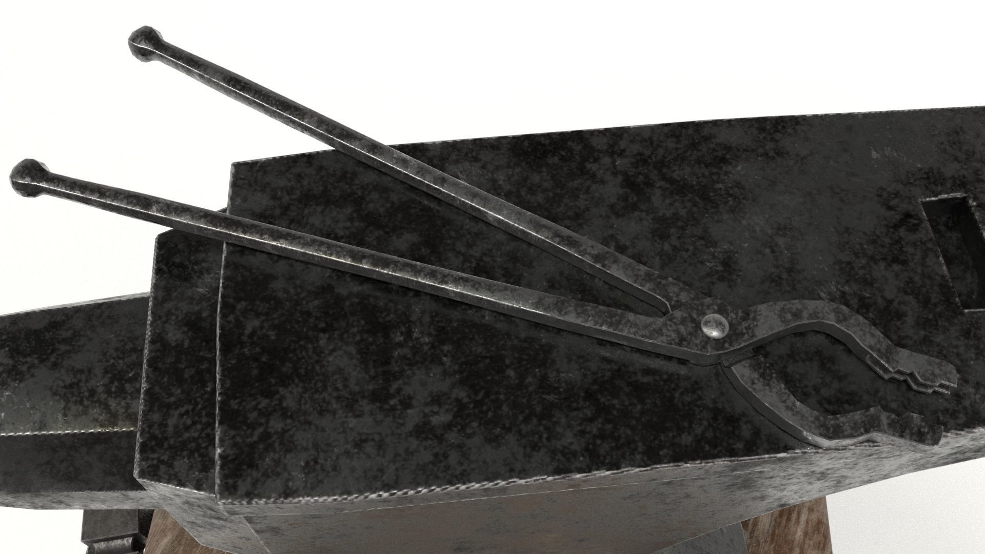 Blacksmith Set Low-poly 3D model_47