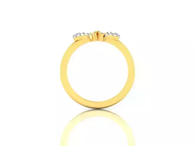 Gold Engagement Ring With Diamonds 76