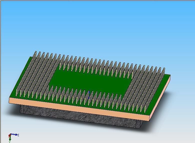 Microprocessor in older Pin model Free 3D model_1