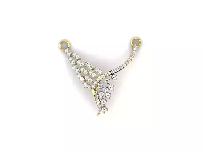 Gold Necklace With Diamonds 78