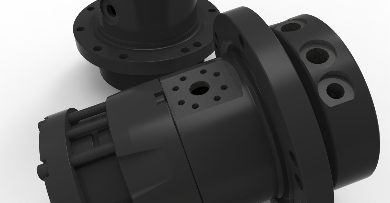 rotator hydraulic gearbox Free 3D model_2