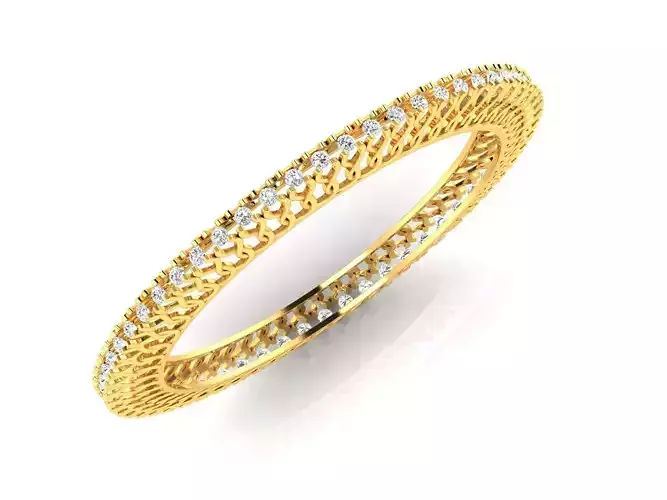 Luxurious Gold Ring With Diamonds 6