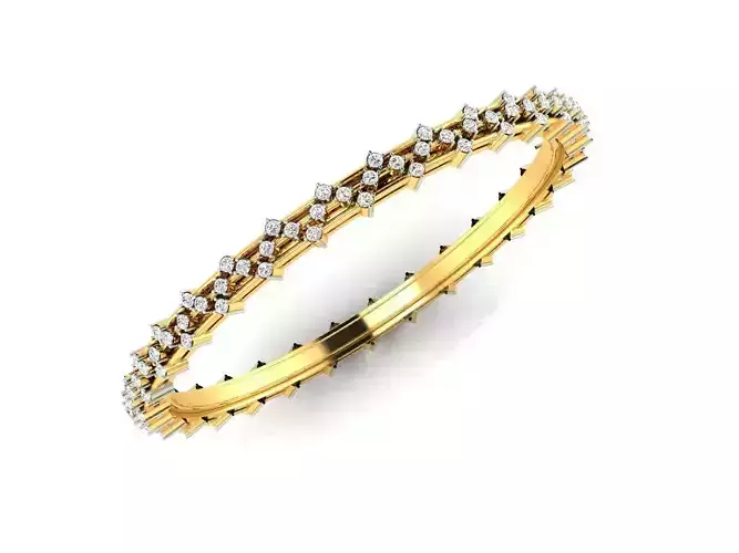 Gold Engagement Ring With Diamonds 77