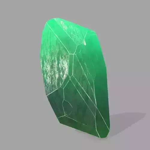 crystal emerald stone Low-poly 3D model