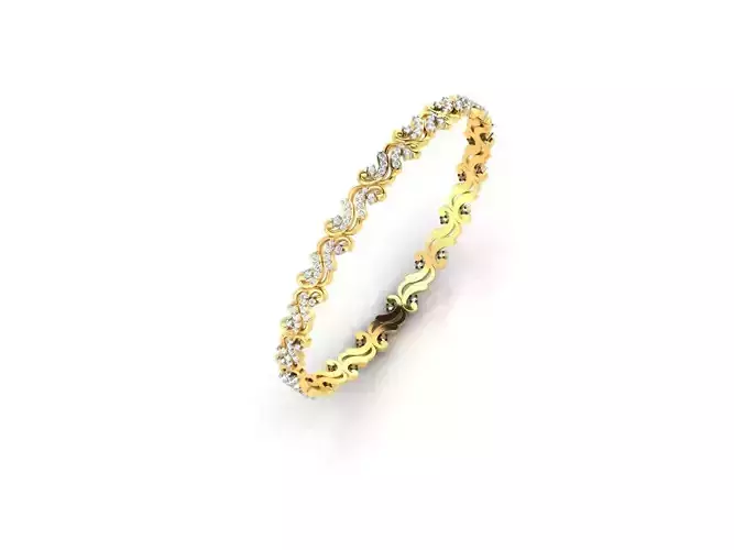 Luxurious Gold Ring With Diamonds 11
