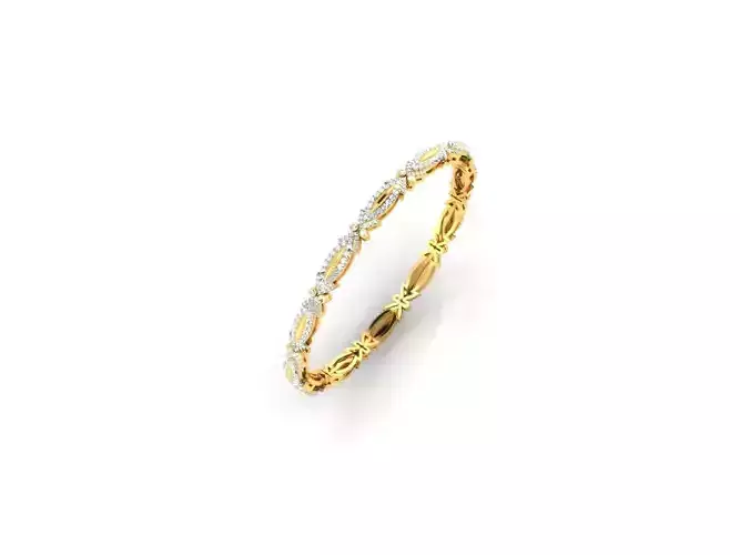Gold Eternity Ring With Multicolor Gemstones 4