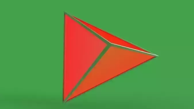 Triangular Based Pyramid Free 3D model