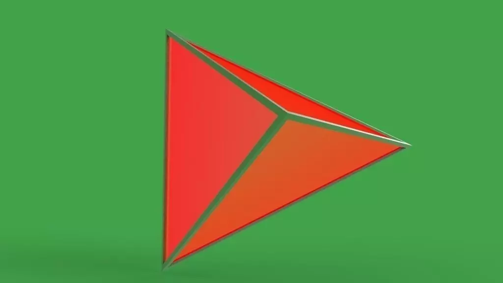 Triangular Based Pyramid Free 3D model_0
