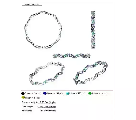 Silver Eternity Ring With Gemstones 3