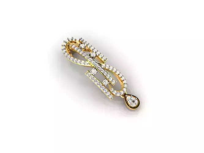 Gold Pendant With Diamonds 19