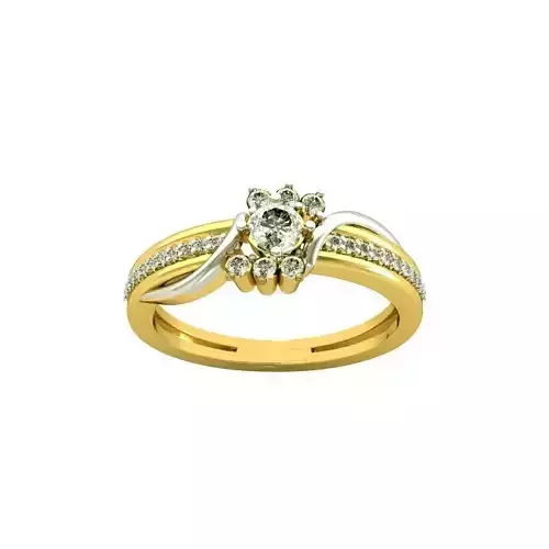 Gold Engagement Ring With Diamonds 82