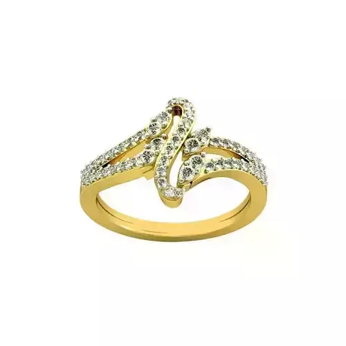 Gold Engagement Ring With Diamonds 83