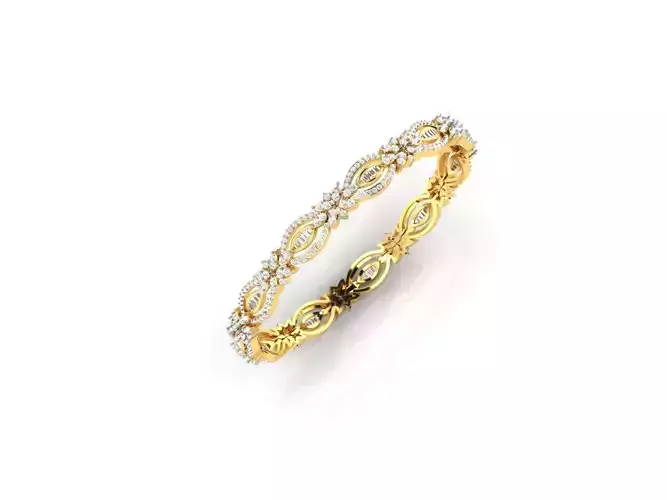 Gold Eternity Ring With Diamonds 3
