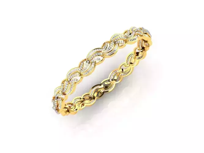 Gold Eternity Ring With Diamonds 4