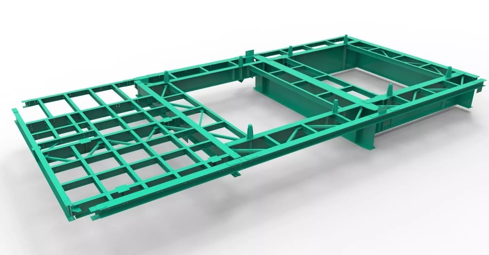 Plataforma platform - metalic structure Free 3D model