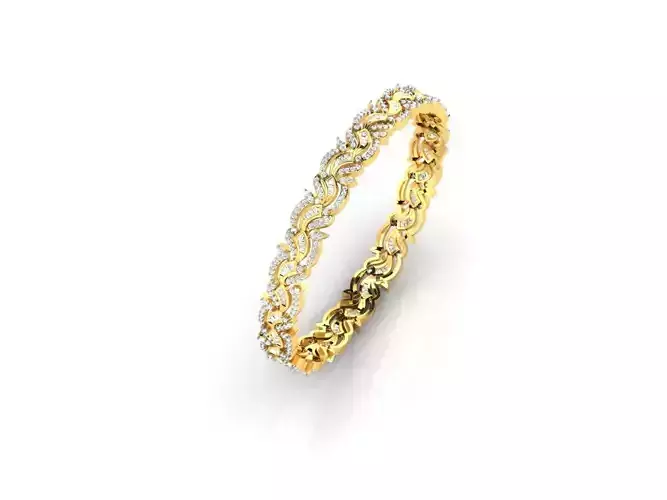 Gold Eternity Ring With Diamonds 6