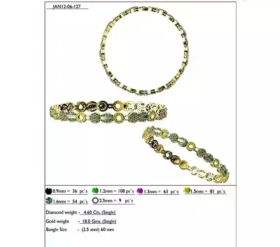 Floral Design Eternity Ring With Gemstones 2