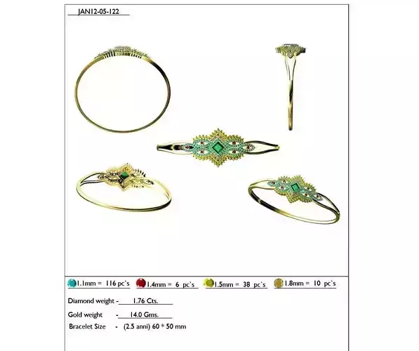 Gold Ring With Gemstones 8