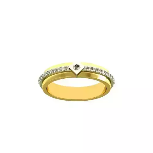 Gold Engagement Ring With Diamonds 90