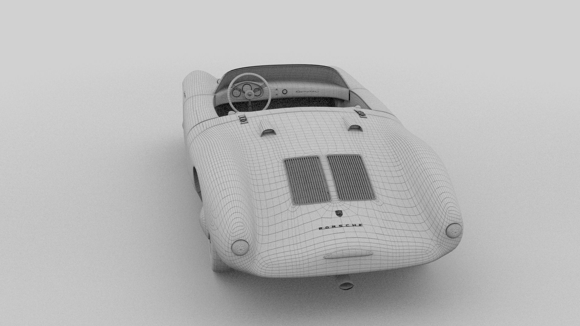Porsche 550 Spyder black 3D model_28