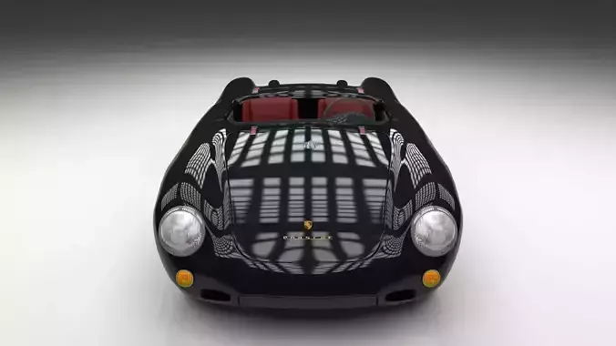 Porsche 550 Spyder black 3D model