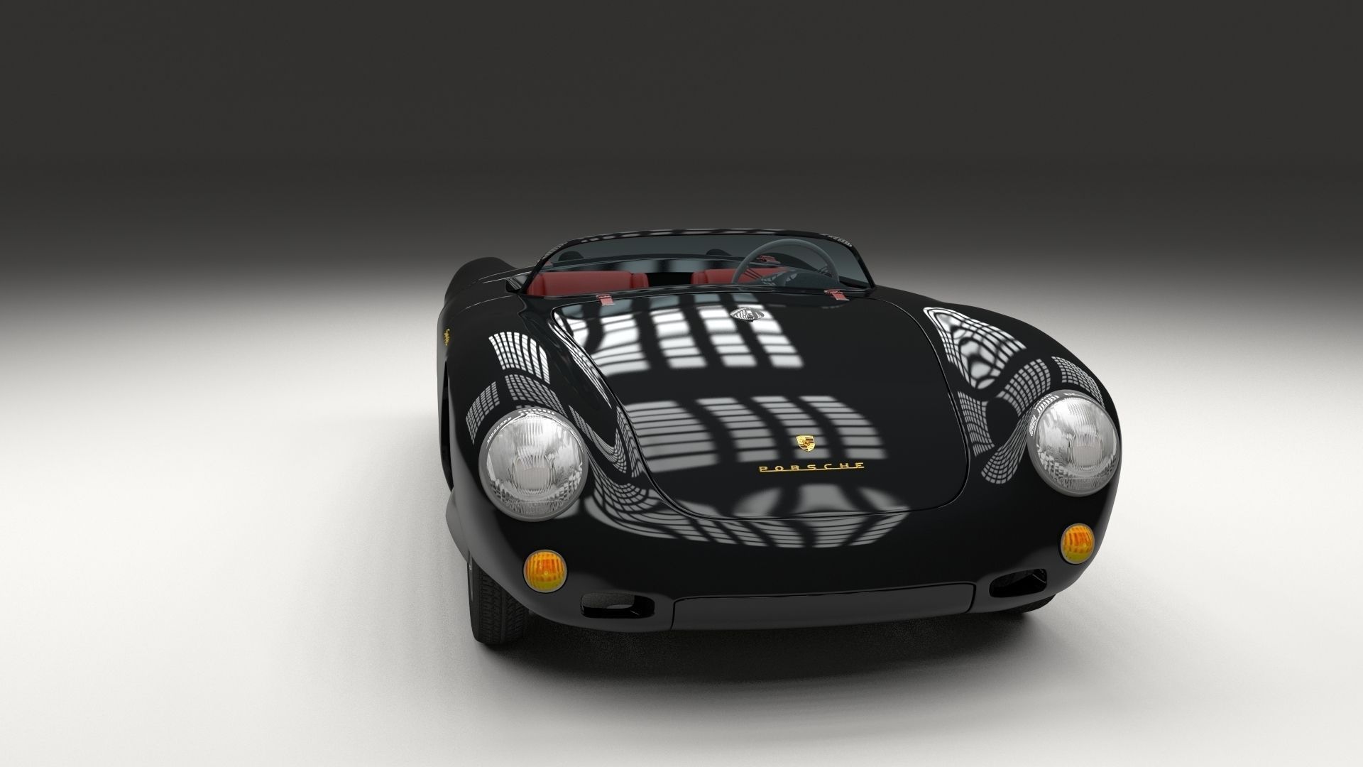 Porsche 550 Spyder black 3D model_18