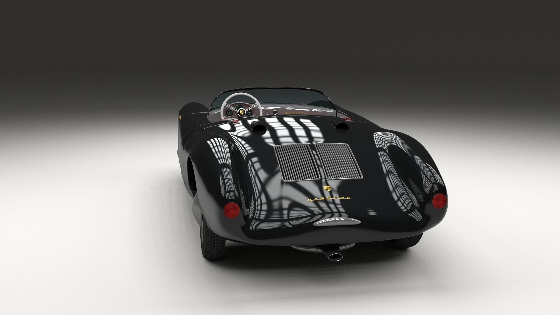 Porsche 550 Spyder black 3D model_15
