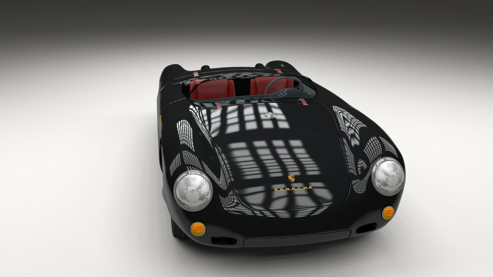 Porsche 550 Spyder black 3D model_14