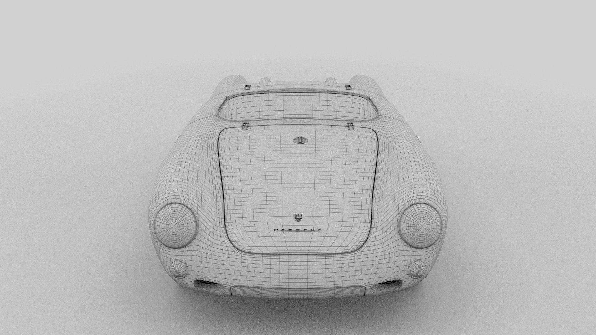 Porsche 550 Spyder black 3D model_25