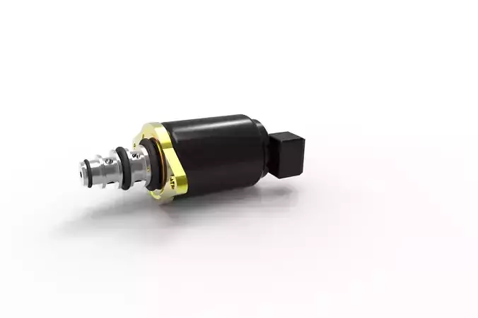 solenoid gold switch Free 3D model