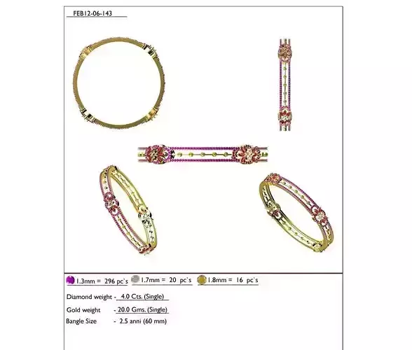 Gold Ring With Gemstones 11