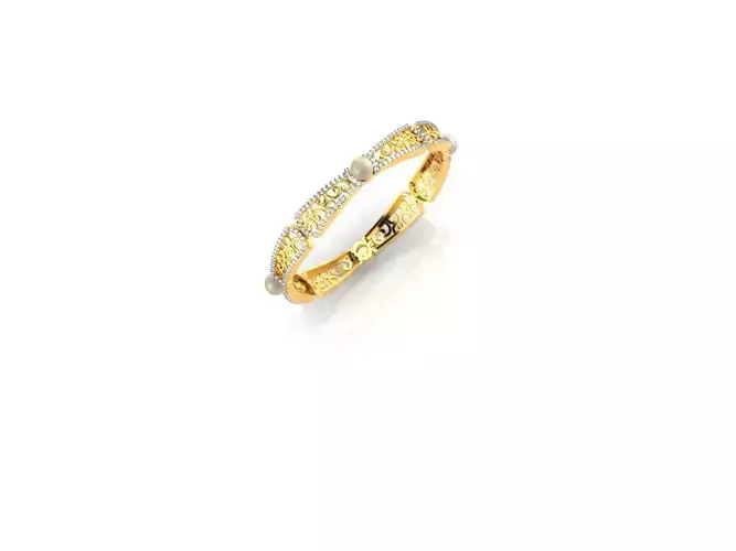Eternity Ring With Gemstones 3D print model