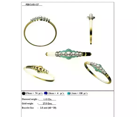 Gold Ring With Gemstones and Pearl