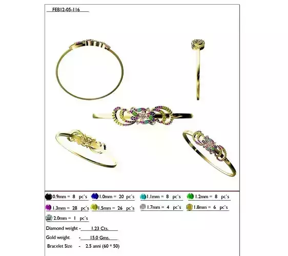 Gold Ring With Gemstones 13