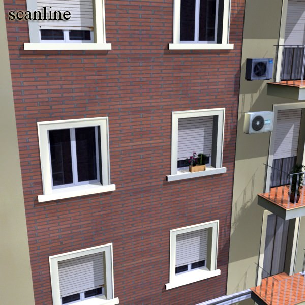 Photorealistic Low Poly Building 3D model_11