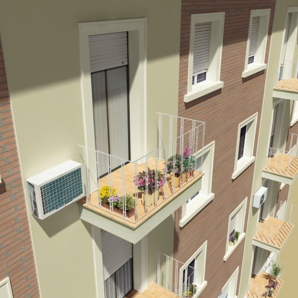 Photorealistic Low Poly Building 3D model_7