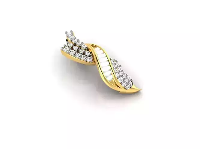 Gold Pendant With Diamonds 25