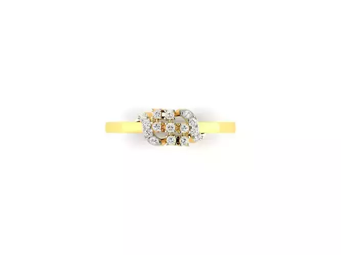 Gold Engagement Ring With Diamonds 92