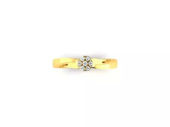 Gold Engagement Ring With Diamonds 97