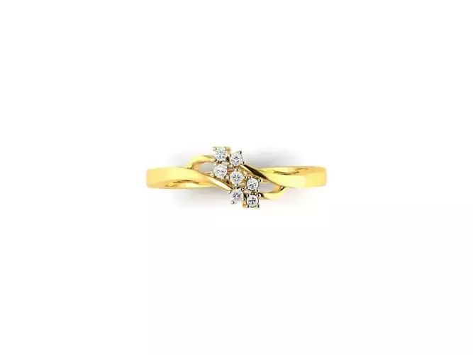 Gold Engagement Ring With Diamonds 98
