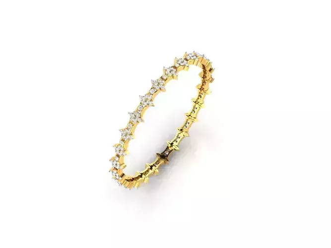Gold Eternity Ring With Diamonds 9