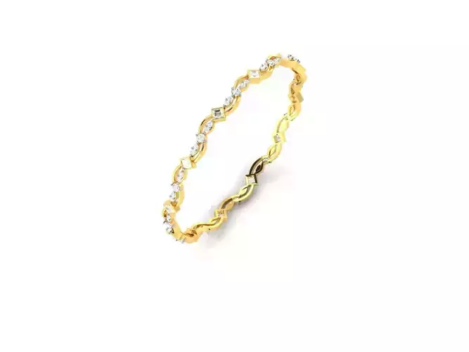 Swirl Eternity Ring With Diamonds