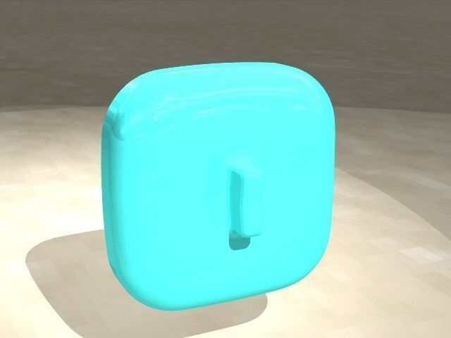 LID plastic bottle with hole in middle Free 3D model_2