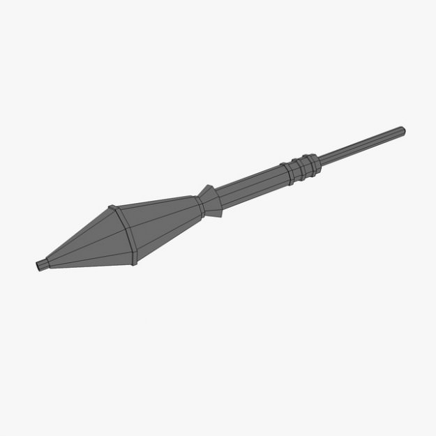 Bazooka Rocket Launcher 3D model_7